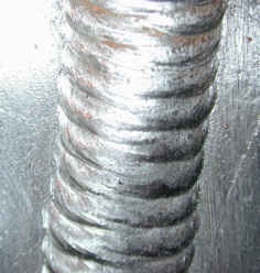 Close up of Mig Weld